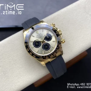 Rolex Daytona 126518 QF 1:1 Best Edition YG/Black Dial SH4131 V11 (Weighted) - Super Clone Watch | 1:1 Best Version