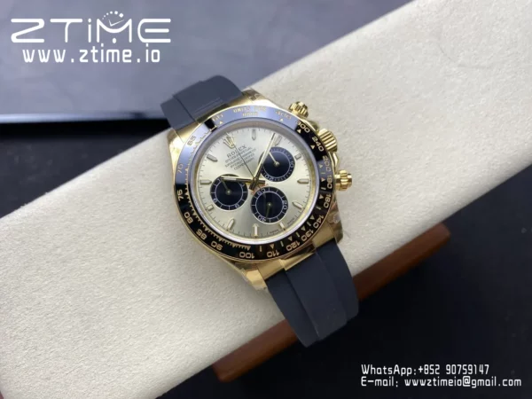 Rolex Daytona 126518 QF 1:1 Best Edition YG/Black Dial SH4131 V11 (Weighted) - Super Clone Watch | 1:1 Best Version