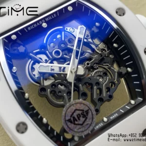 Richard Mille RM055 White Ceramic APSF 1:1 Best Edition RMUL2 Super Clone V2 - Super Clone Watch | 1:1 Best Version