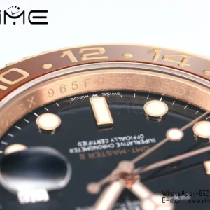 Rolex GMT-Master II 126715 CHNR  Gold Factory 1:1 Best Edition  Black Dial V3 (Weighted) - Super Clone Watch | 1:1 Best Version