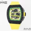 Richard Mille RM061 RM61-01 Black Ceramic ZF 1:1 Best Edition on Yellow Rubber Strap - Super Clone Watch | 1:1 Best Version