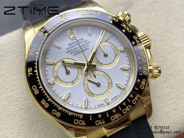 Rolex Daytona 126518 QF 1:1 Best Edition White Dial SH4131 V11 (Weighted) - Super Clone Watch | 1:1 Best Version