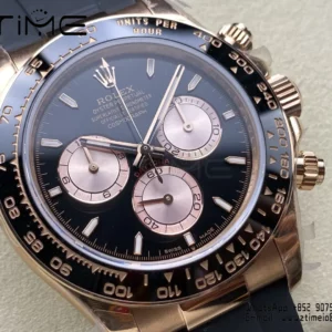 Rolex Daytona 126515 QF 1:1 Best Edition Black/RG Dial SH4131 V11 (Weighted) - Super Clone Watch | 1:1 Best Version