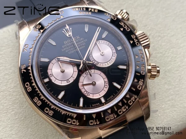 Rolex Daytona 126515 QF 1:1 Best Edition Black/RG Dial SH4131 V11 (Weighted) - Super Clone Watch | 1:1 Best Version