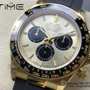 Rolex Daytona 126518 QF 1:1 Best Edition YG/Black Dial SH4131 V11 (Weighted) - Super Clone Watch | 1:1 Best Version