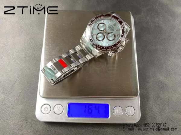 Rolex Daytona 126506 VSF 1:1 Best Edition  Ice Blue Dial Crystal Markers  V2 (Weighted) - Super Clone Watch | 1:1 Best Version