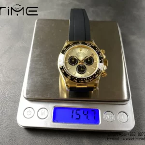 Rolex Daytona 126518 QF 1:1 Best Edition YG/Black Dial SH4131 V11 (Weighted) - Super Clone Watch | 1:1 Best Version