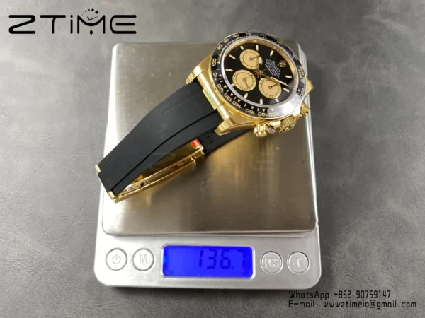 Rolex Daytona 126518 VS Factory 1:1 Best Edition Black/YG  Dial V2 (Weighted) - Super Clone Watch | 1:1 Best Version
