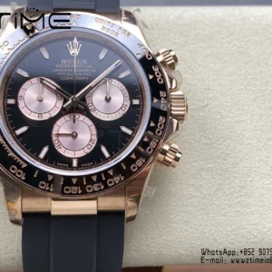 Rolex Daytona 126515 QF 1:1 Best Edition Black/RG Dial SH4131 V11 (Weighted) - Super Clone Watch | 1:1 Best Version