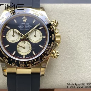 Rolex Daytona 126518 QF 1:1 Best Edition Black/YG Dial SH4131 V11 (Weighted) - Super Clone Watch | 1:1 Best Version