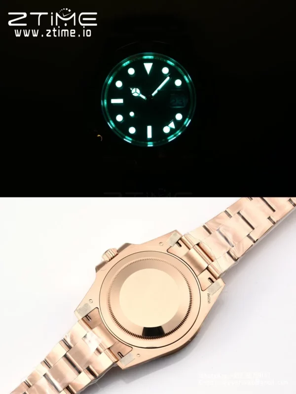 Rolex GMT-Master II 126715 CHNR  Gold Factory 1:1 Best Edition  Black Dial V3 (Weighted) - Super Clone Watch | 1:1 Best Version