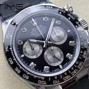 Rolex Daytona 126519 QF 1:1 Best Edition Black/Silver Diamonds Dial  SH4131 V11 (Weighted) - Super Clone Watch | 1:1 Best Version