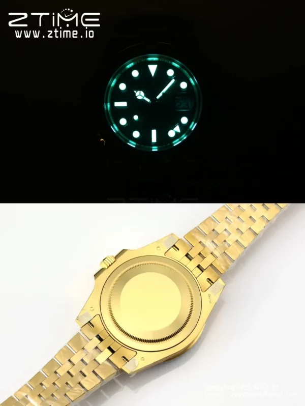 Rolex GMT Master II 126718 YG Gold Factory 1:1 Best Edition Black Dial V3 (Weighted) - Super Clone Watch | 1:1 Best Version