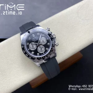 Rolex Daytona 126519 QF 1:1 Best Edition Black/Silver Diamonds Dial  SH4131 V11 (Weighted) - Super Clone Watch | 1:1 Best Version