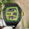 Richard Mille RM061 RM61-01 Black Ceramic ZF 1:1 Best Edition on Black Rubber Strap - Super Clone Watch | 1:1 Best Version