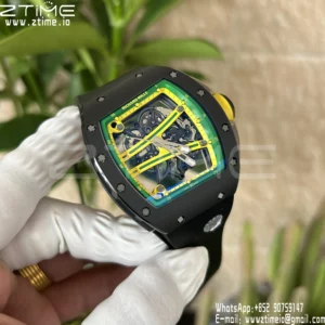 Richard Mille RM061 RM61-01 Black Ceramic ZF 1:1 Best Edition on Black Rubber Strap - Super Clone Watch | 1:1 Best Version