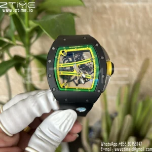 Richard Mille RM061 RM61-01 Black Ceramic ZF 1:1 Best Edition on Black Rubber Strap - Super Clone Watch | 1:1 Best Version