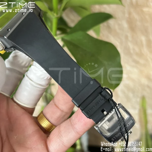 Richard Mille RM061 RM61-01 Black Ceramic ZF 1:1 Best Edition on Black Rubber Strap - Super Clone Watch | 1:1 Best Version