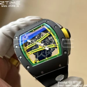 Richard Mille RM061 RM61-01 Black Ceramic ZF 1:1 Best Edition on Black Rubber Strap - Super Clone Watch | 1:1 Best Version