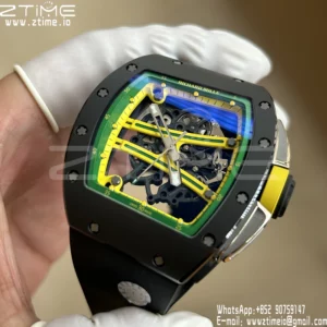 Richard Mille RM061 RM61-01 Black Ceramic ZF 1:1 Best Edition on Black Rubber Strap - Super Clone Watch | 1:1 Best Version