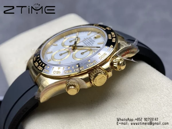 Rolex Daytona 126518 QF 1:1 Best Edition White Dial SH4131 V11 (Weighted) - Super Clone Watch | 1:1 Best Version