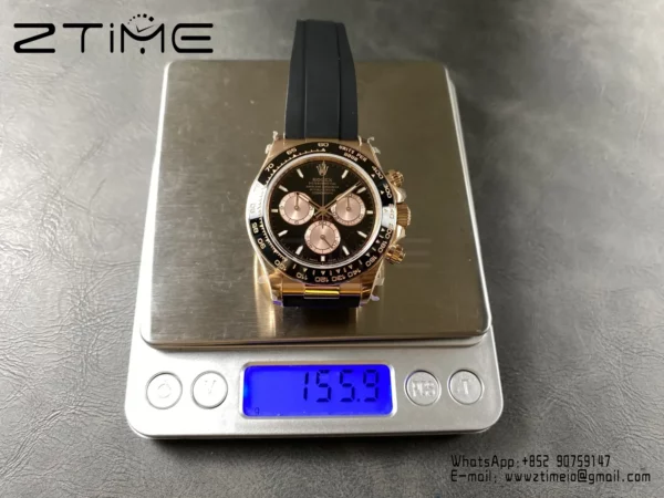 Rolex Daytona 126515 QF 1:1 Best Edition Black/RG Dial SH4131 V11 (Weighted) - Super Clone Watch | 1:1 Best Version
