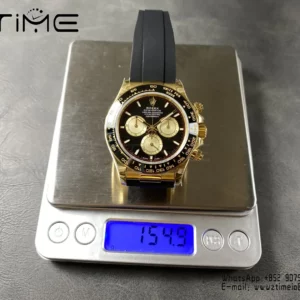 Rolex Daytona 126518 QF 1:1 Best Edition Black/YG Dial SH4131 V11 (Weighted) - Super Clone Watch | 1:1 Best Version