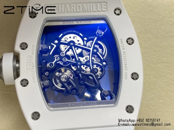 Richard Mille RM055 White Ceramic APSF 1:1 Best Edition RMUL2 Super Clone V2 - Super Clone Watch | 1:1 Best Version