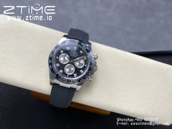 Rolex Daytona 126519 VS Factory 1:1 Best Edition Black/Silver Diamonds Dial V2 (Weighted) - Super Clone Watch | 1:1 Best Version
