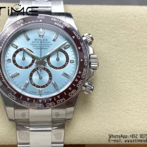 Rolex Daytona 126506 VSF 1:1 Best Edition  Ice Blue Dial Crystal Markers  V2 (Weighted) - Super Clone Watch | 1:1 Best Version