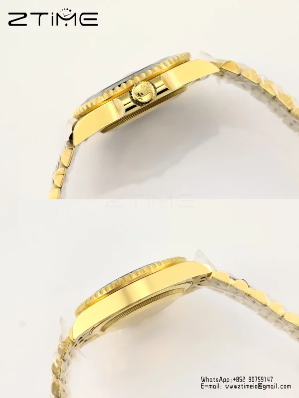 Rolex GMT Master II 126718 YG Gold Factory 1:1 Best Edition Black Dial V3 (Weighted) - Super Clone Watch | 1:1 Best Version