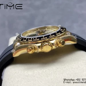 Rolex Daytona 126518 QF 1:1 Best Edition YG/Black Dial SH4131 V11 (Weighted) - Super Clone Watch | 1:1 Best Version