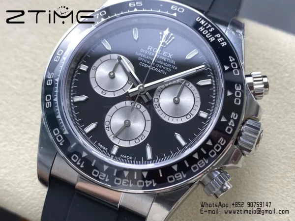 Rolex Daytona 126519 VS Factory 1:1 Best Edition Black/Silver Lume Dial V2 (Weighted) - Super Clone Watch | 1:1 Best Version