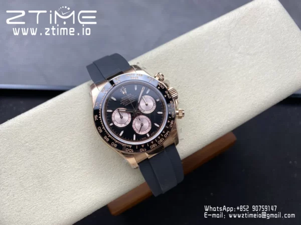 Rolex Daytona 126515 QF 1:1 Best Edition Black/RG Dial SH4131 V11 (Weighted) - Super Clone Watch | 1:1 Best Version