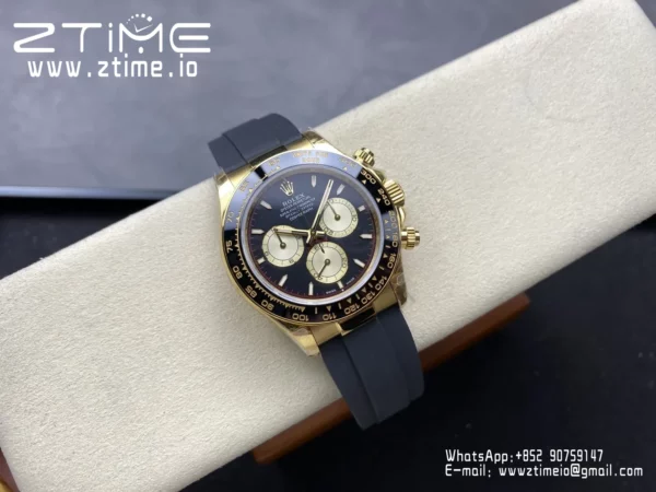 Rolex Daytona 126518 QF 1:1 Best Edition Black/YG Dial SH4131 V11 (Weighted) - Super Clone Watch | 1:1 Best Version