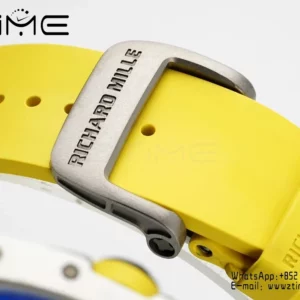 Richard Mille RM061 RM61-01 White Ceramic ZF 1:1 Best Edition on Green Rubber Strap RMUL2 - Super Clone Watch | 1:1 Best Version