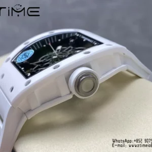 Richard Mille RM055 White Ceramic APSF 1:1 Best Edition RMUL2 Super Clone V2 - Super Clone Watch | 1:1 Best Version