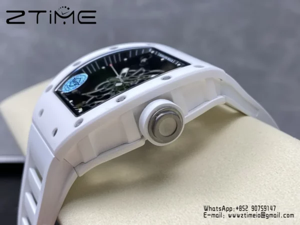 Richard Mille RM055 White Ceramic APSF 1:1 Best Edition RMUL2 Super Clone V2 - Super Clone Watch | 1:1 Best Version