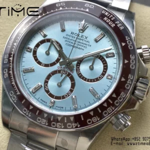 Rolex Daytona 126506 VSF 1:1 Best Edition  Ice Blue Dial Crystal Markers  V2 (Weighted) - Super Clone Watch | 1:1 Best Version