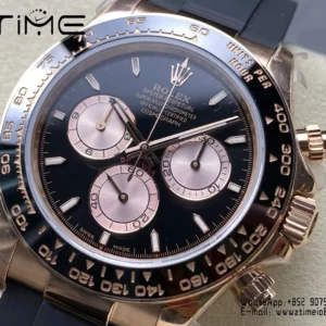 Rolex Daytona 126515 QF 1:1 Best Edition Black/RG Dial SH4131 V11 (Weighted) - Super Clone Watch | 1:1 Best Version