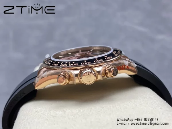 Rolex Daytona 126515 QF 1:1 Best Edition Black/RG Dial SH4131 V11 (Weighted) - Super Clone Watch | 1:1 Best Version