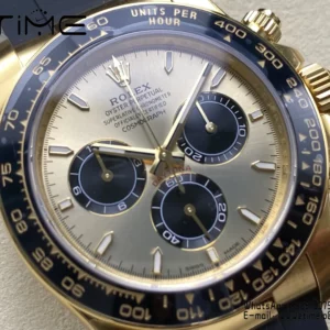 Rolex Daytona 126518 VS Factory 1:1 Best Edition YG/Black Dial V2 (Weighted) - Super Clone Watch | 1:1 Best Version