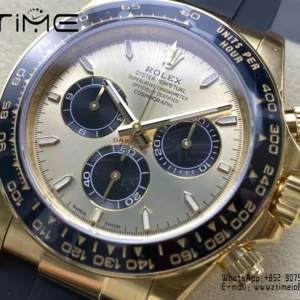 Rolex Daytona 126518 VS Factory 1:1 Best Edition YG/Black Dial V2 (Weighted) - Super Clone Watch | 1:1 Best Version