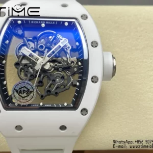Richard Mille RM055 White Ceramic APSF 1:1 Best Edition RMUL2 Super Clone V2 - Super Clone Watch | 1:1 Best Version