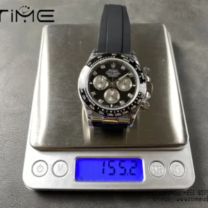 Rolex Daytona 126519 QF 1:1 Best Edition Black/Silver Diamonds Dial  SH4131 V11 (Weighted) - Super Clone Watch | 1:1 Best Version