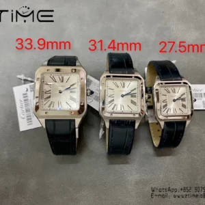 Cartier Santos Dumont WSSA0022 Large F1 Factory 1:1 Best Edition white Dial  Quartz - Super Clone Watch | 1:1 Best Version