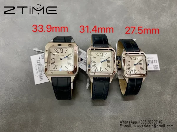 Cartier Santos Dumont WSSA0022 Large F1 Factory 1:1 Best Edition white Dial  Quartz - Super Clone Watch | 1:1 Best Version