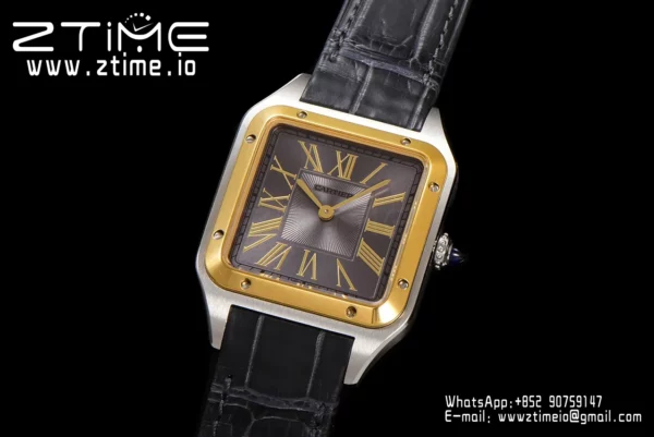 Cartier Santos Dumont W2SA0015 Large F1 Factory 1:1 Best Edition Grey Dial Quartz - Super Clone Watch | 1:1 Best Version