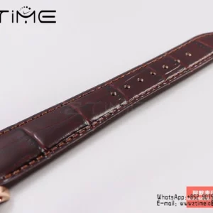 Patek Philippe Annual Calendar 5205R-010  40mm RS GRF 1:1 Best Edition White Dial on Brown Leather Strap A324 V2 - Super Clone Watch | 1:1 Best Version