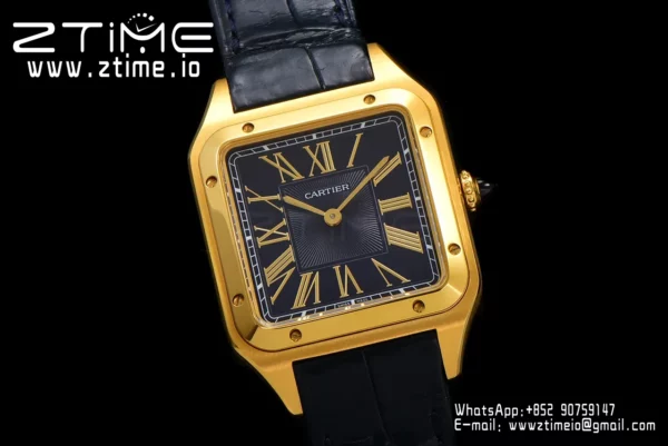 Cartier Santos Dumont WGSA0077 Large F1 Factory 1:1 Best Edition Grey Dial Quartz - Super Clone Watch | 1:1 Best Version